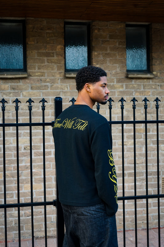 Yellow "Time Will Tell" Long Sleeve
