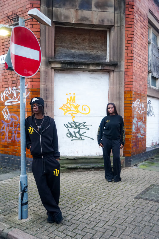 Yellow "Time Will Tell" Joggers